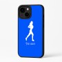 כיסוי בעיצוב אישי עם השם שלך לדגם - Apple iPhone 16 Plus בעיצוב רץ רץ אישה