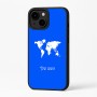 כיסוי בעיצוב אישי עם השם שלך לדגם - Apple iPhone 16 Plus בעיצוב מפת העולם
