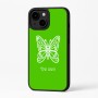 כיסוי בעיצוב אישי עם השם שלך לדגם - Apple iPhone 16 Plus בעיצוב פרפר