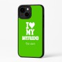 כיסוי בעיצוב אישי עם השם שלך לדגם - Apple iPhone 16 Plus בעיצוב אוהבת את החבר שלי