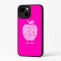 כיסוי בעיצוב אישי עם השם שלך לדגם - Apple iPhone 16 Plus בעיצוב הדפס תפוח