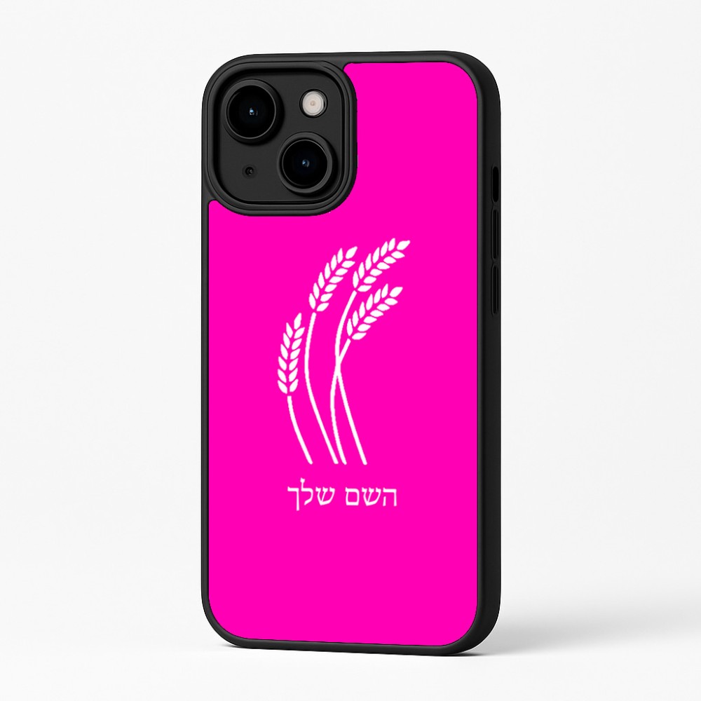 כיסוי בעיצוב אישי עם השם שלך לדגם - Apple iPhone 16 Plus בעיצוב חיטה גלית זהב