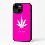 כיסוי בעיצוב אישי עם השם שלך לדגם - Apple iPhone 16 Plus בעיצוב עלה מריחואנה - גראס