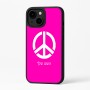 כיסוי בעיצוב אישי עם השם שלך לדגם - Apple iPhone 16 Plus בעיצוב סמל השלום