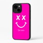 כיסוי בעיצוב אישי עם השם שלך לדגם - Apple iPhone 16 Plus בעיצוב סמיילי