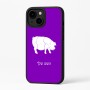 כיסוי בעיצוב אישי עם השם שלך לדגם - Apple iPhone 16 Plus בעיצוב חזיר