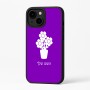 כיסוי בעיצוב אישי עם השם שלך לדגם - Apple iPhone 16 Plus בעיצוב פרח