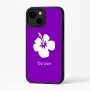 כיסוי בעיצוב אישי עם השם שלך לדגם - Apple iPhone 16 Plus בעיצוב פרח היביסקוס