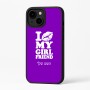 כיסוי בעיצוב אישי עם השם שלך לדגם - Apple iPhone 16 Plus בעיצוב לנשק את החברה שלי