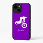 כיסוי בעיצוב אישי עם השם שלך לדגם - Apple iPhone 16 Plus בעיצוב רוכב אופניים