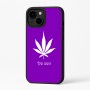 כיסוי בעיצוב אישי עם השם שלך לדגם - Apple iPhone 16 Plus בעיצוב עלה מריחואנה - גראס