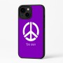 כיסוי בעיצוב אישי עם השם שלך לדגם - Apple iPhone 16 Plus בעיצוב סמל השלום