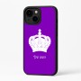 כיסוי בעיצוב אישי עם השם שלך לדגם - Apple iPhone 16 Plus בעיצוב כתר מלכותי