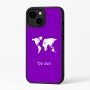 כיסוי בעיצוב אישי עם השם שלך לדגם - Apple iPhone 16 Plus בעיצוב מפת העולם