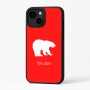 כיסוי בעיצוב אישי עם השם שלך לדגם - Apple iPhone 16 Plus בעיצוב דוב