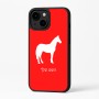 כיסוי בעיצוב אישי עם השם שלך לדגם - Apple iPhone 16 Plus בעיצוב סוס