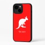 כיסוי בעיצוב אישי עם השם שלך לדגם - Apple iPhone 16 Plus בעיצוב קנגורו