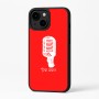 כיסוי בעיצוב אישי עם השם שלך לדגם - Apple iPhone 16 Plus בעיצוב מיקרופון