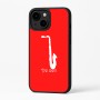 כיסוי בעיצוב אישי עם השם שלך לדגם - Apple iPhone 16 Plus בעיצוב סקסופון