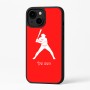 כיסוי בעיצוב אישי עם השם שלך לדגם - Apple iPhone 16 Plus בעיצוב שחקן בייסבול