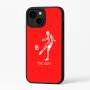 כיסוי בעיצוב אישי עם השם שלך לדגם - Apple iPhone 16 Plus בעיצוב שחקן כדורגל