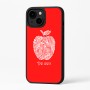 כיסוי בעיצוב אישי עם השם שלך לדגם - Apple iPhone 16 Plus בעיצוב הדפס תפוח