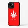 כיסוי בעיצוב אישי עם השם שלך לדגם - Apple iPhone 16 Plus בעיצוב עלה מריחואנה - גראס