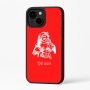 כיסוי בעיצוב אישי עם השם שלך לדגם - Apple iPhone 16 Plus בעיצוב סנטה קלאוס