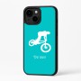 כיסוי בעיצוב אישי עם השם שלך לדגם - Apple iPhone 16 Plus בעיצוב רוכב אופניים
