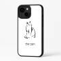כיסוי בעיצוב אישי עם השם שלך לדגם - Apple iPhone 16 Plus בעיצוב חתול