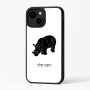 כיסוי בעיצוב אישי עם השם שלך לדגם - Apple iPhone 16 Plus בעיצוב קרנף