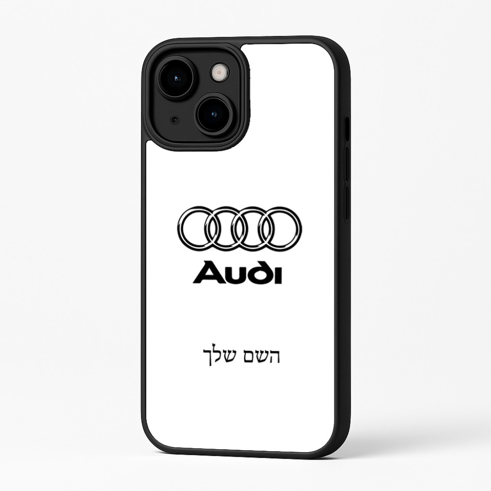כיסוי בעיצוב אישי עם השם שלך לדגם - Apple iPhone 16 Plus בעיצוב אאודי