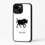כיסוי בעיצוב אישי עם השם שלך לדגם - Apple iPhone 16 Plus בעיצוב מזלות - שור