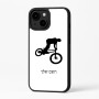 כיסוי בעיצוב אישי עם השם שלך לדגם - Apple iPhone 16 Plus בעיצוב רוכב אופניים