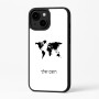 כיסוי בעיצוב אישי עם השם שלך לדגם - Apple iPhone 16 Plus בעיצוב מפת העולם