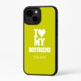כיסוי בעיצוב אישי עם השם שלך לדגם - Apple iPhone 16 Plus בעיצוב אוהבת את החבר שלי