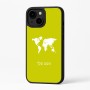 כיסוי בעיצוב אישי עם השם שלך לדגם - Apple iPhone 16 Plus בעיצוב מפת העולם