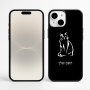 כיסוי בעיצוב אישי עם השם שלך לדגם - Apple iPhone 16 Plus בעיצוב חתול