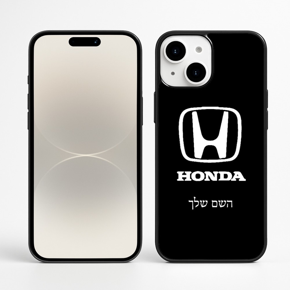 כיסוי בעיצוב אישי עם השם שלך לדגם - Apple iPhone 16 Plus בעיצוב הונדה 2