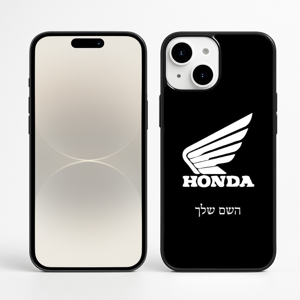 כיסוי בעיצוב אישי עם השם שלך לדגם - Apple iPhone 16 Plus בעיצוב הונדה