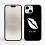 כיסוי בעיצוב אישי עם השם שלך לדגם - Apple iPhone 16 Plus בעיצוב שפתיים - נשיקה