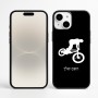 כיסוי בעיצוב אישי עם השם שלך לדגם - Apple iPhone 16 Plus בעיצוב רוכב אופניים