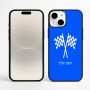 כיסוי בעיצוב אישי עם השם שלך לדגם - Apple iPhone 16 Plus בעיצוב דגל המירוץ