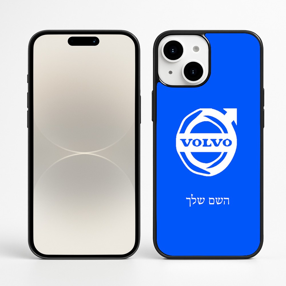 כיסוי בעיצוב אישי עם השם שלך לדגם - Apple iPhone 16 Plus בעיצוב וולוו