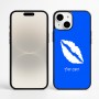 כיסוי בעיצוב אישי עם השם שלך לדגם - Apple iPhone 16 Plus בעיצוב שפתיים - נשיקה