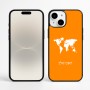 כיסוי בעיצוב אישי עם השם שלך לדגם - Apple iPhone 16 Plus בעיצוב מפת העולם