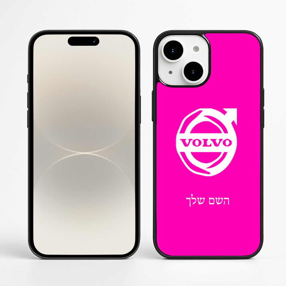 כיסוי בעיצוב אישי עם השם שלך לדגם - Apple iPhone 16 Plus בעיצוב וולוו