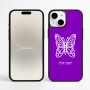 כיסוי בעיצוב אישי עם השם שלך לדגם - Apple iPhone 16 Plus בעיצוב פרפר