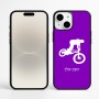כיסוי בעיצוב אישי עם השם שלך לדגם - Apple iPhone 16 Plus בעיצוב רוכב אופניים