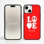 כיסוי בעיצוב אישי עם השם שלך לדגם - Apple iPhone 16 Plus בעיצוב אהבה